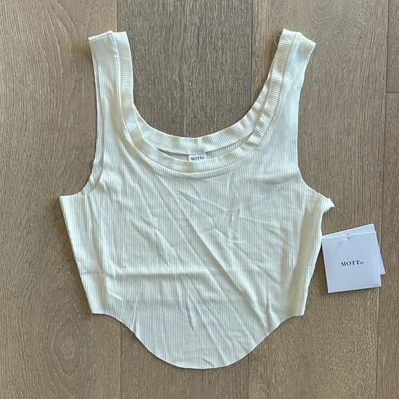 Mott50 Coolibar Isola Corset Tank in French Vanilla - Picture 5 of 8